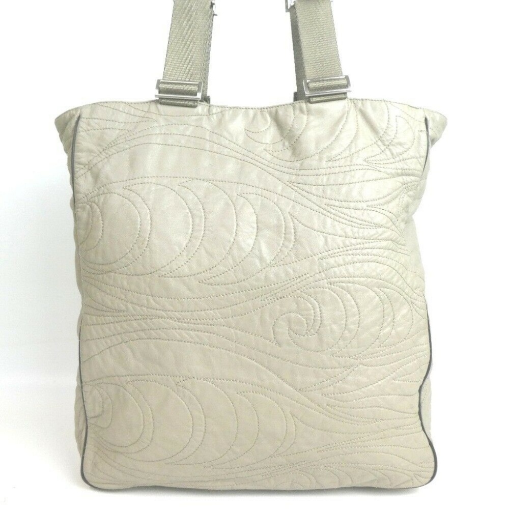 PRADA SPORTS Tote Bag Leather Nylon Paisley design - Picture 3 of 8